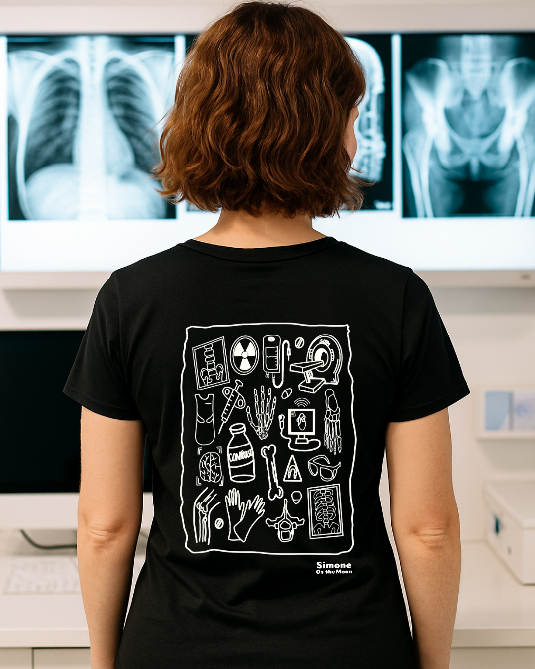 T-shirt Radiologue — Noir