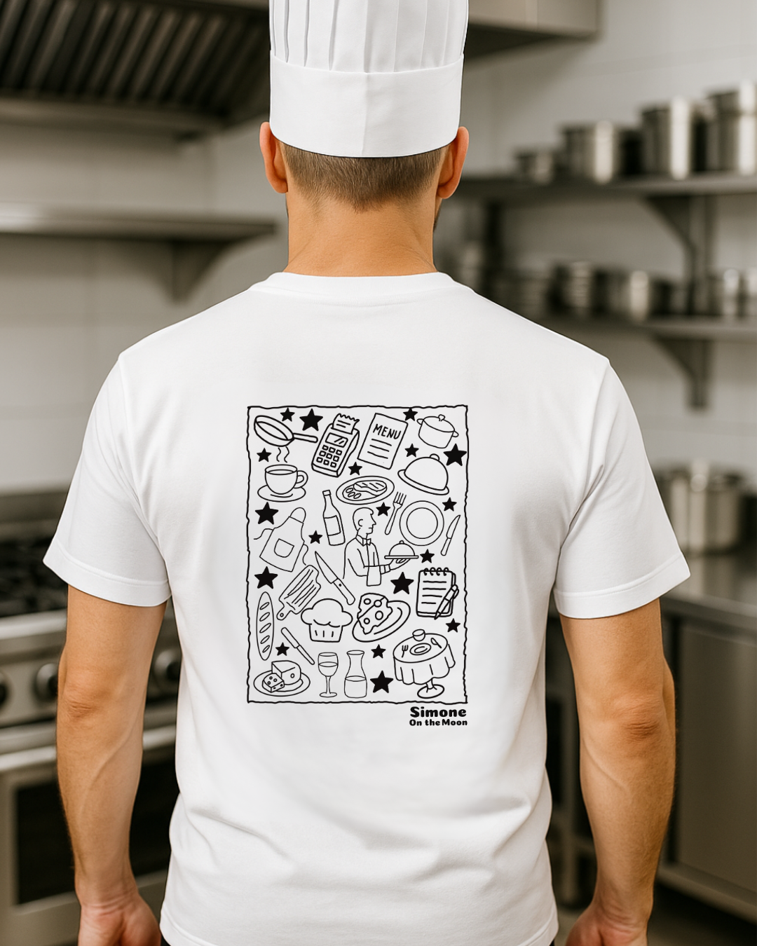 T-shirt Restaurateur(trice) — Blanc