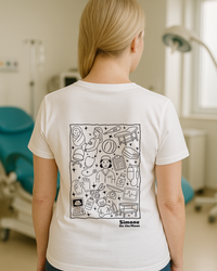 T-shirt Sage-femme — Blanc