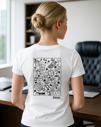 T-shirt Secrétaire — Blanc