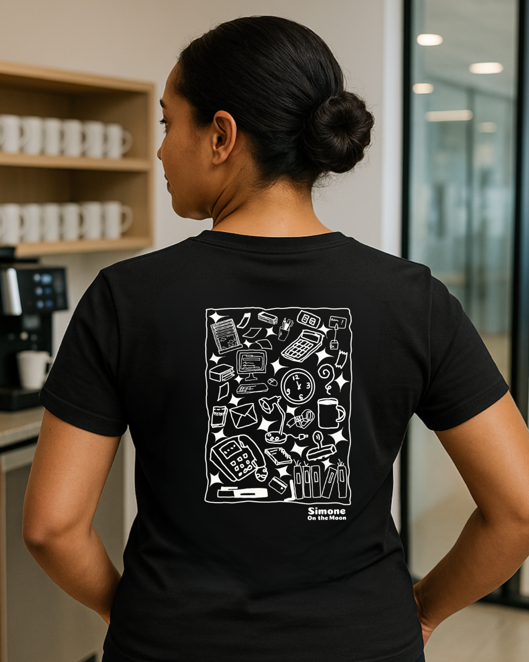 T-shirt Secrétaire — Noir
