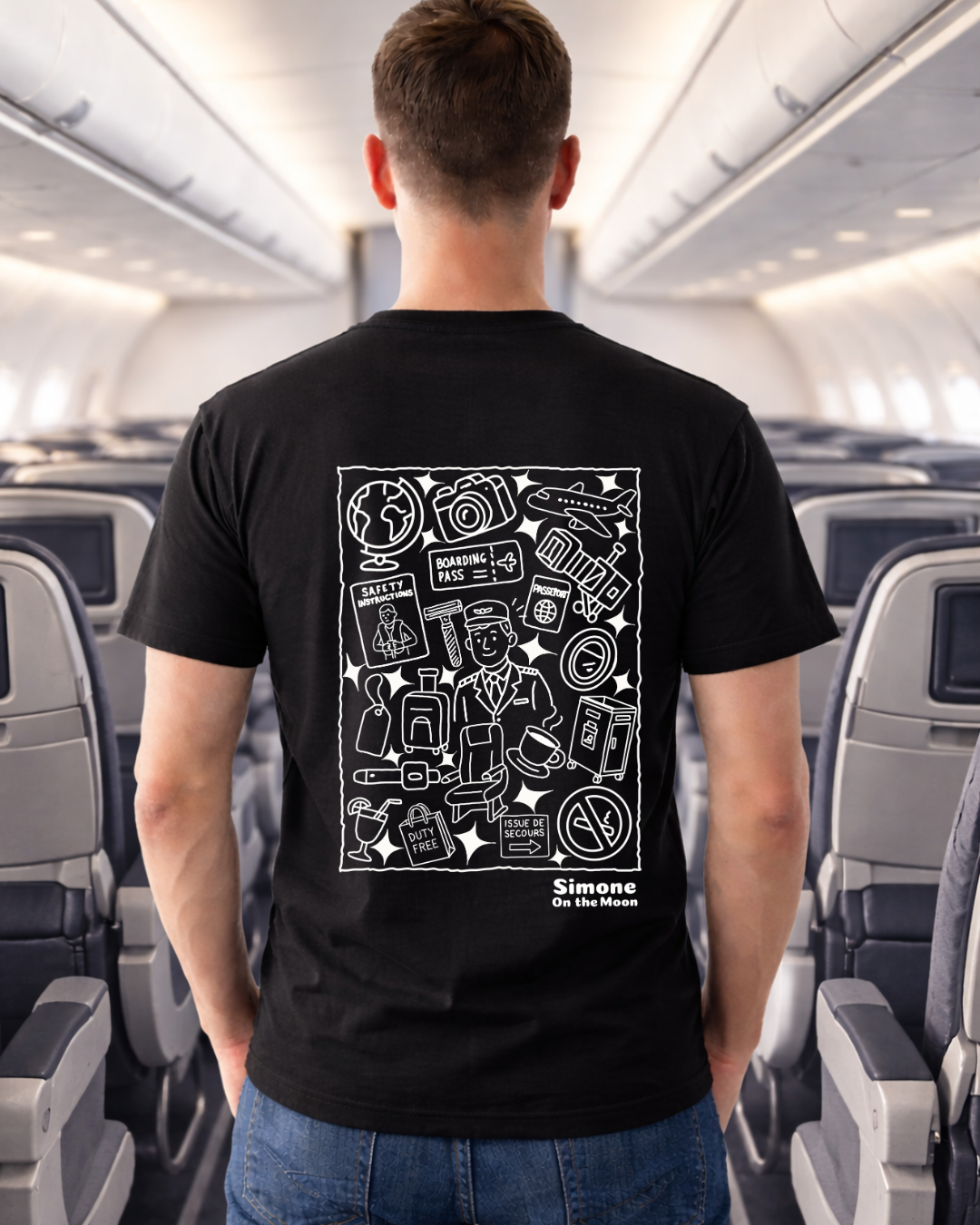 T-shirt Steward — Noir
