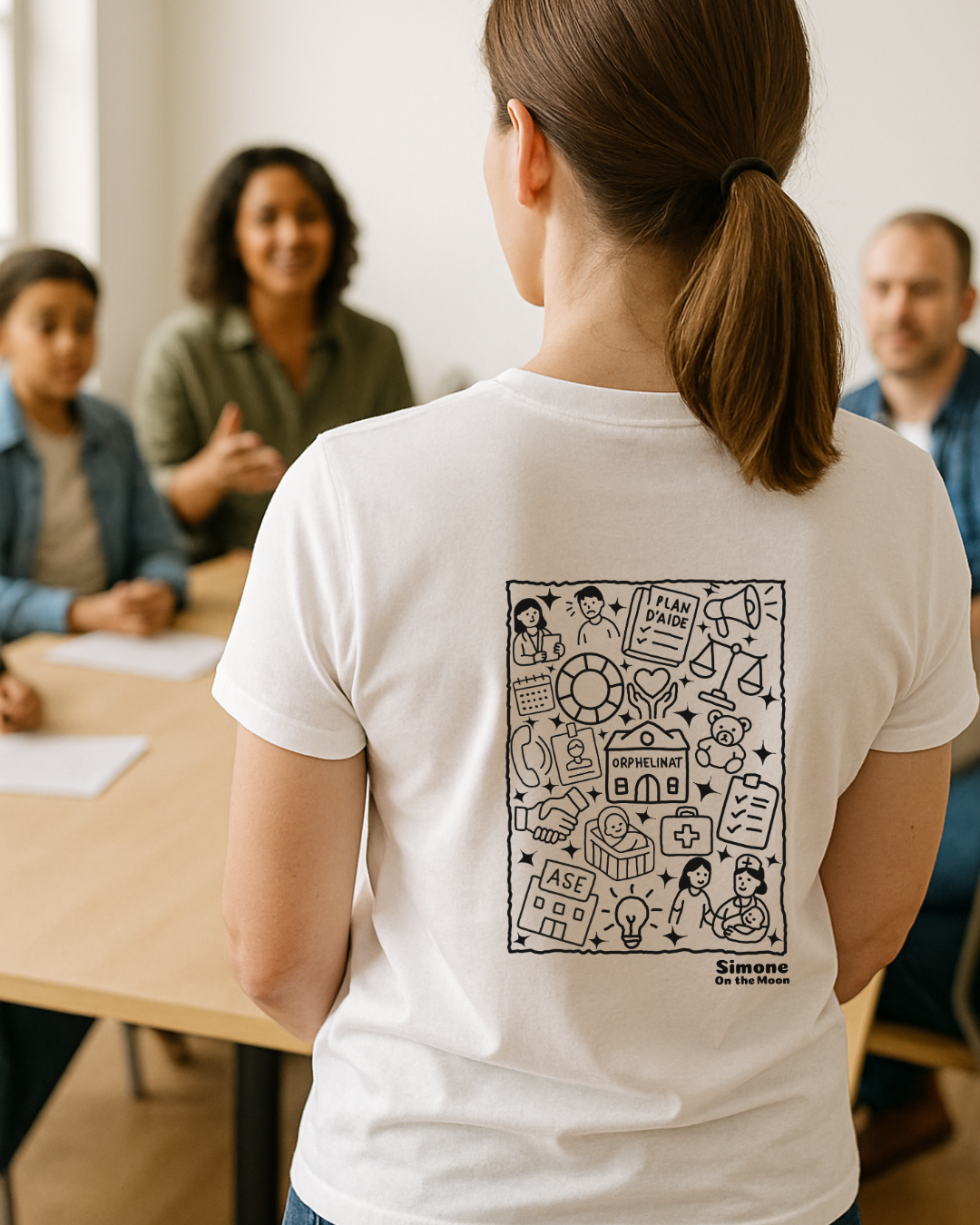 T-shirt Travailleur(se) social(e) — Blanc