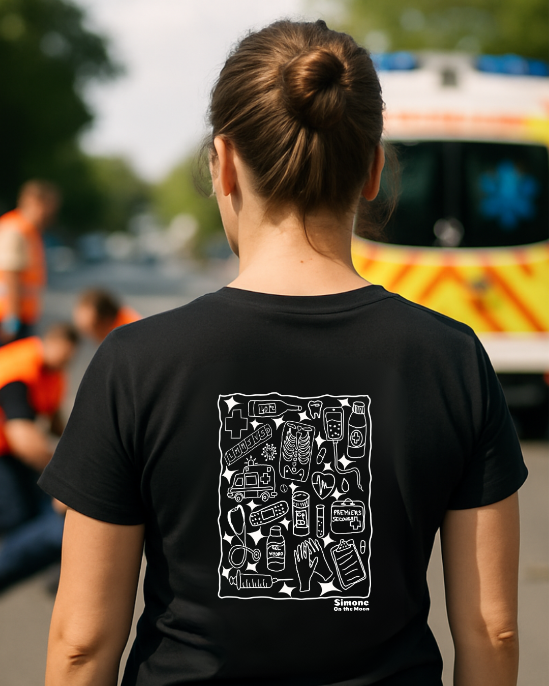 T-shirt Urgentiste — Noir