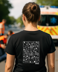 T-shirt Urgentiste — Noir