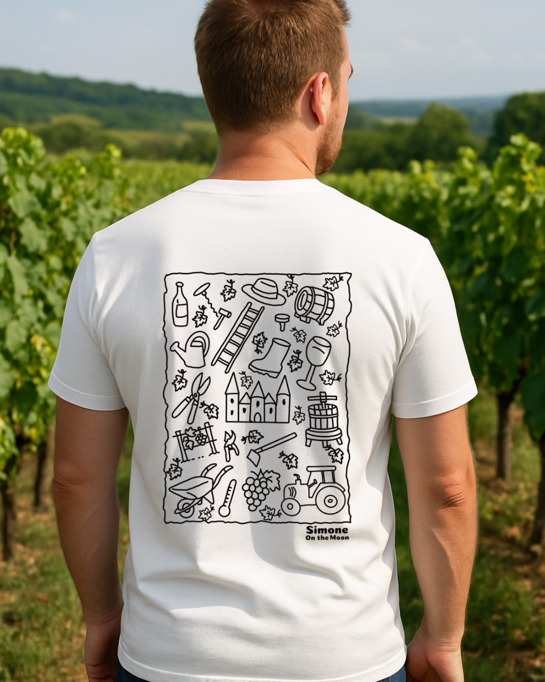 T-shirt Vigneron(ne) — Blanc