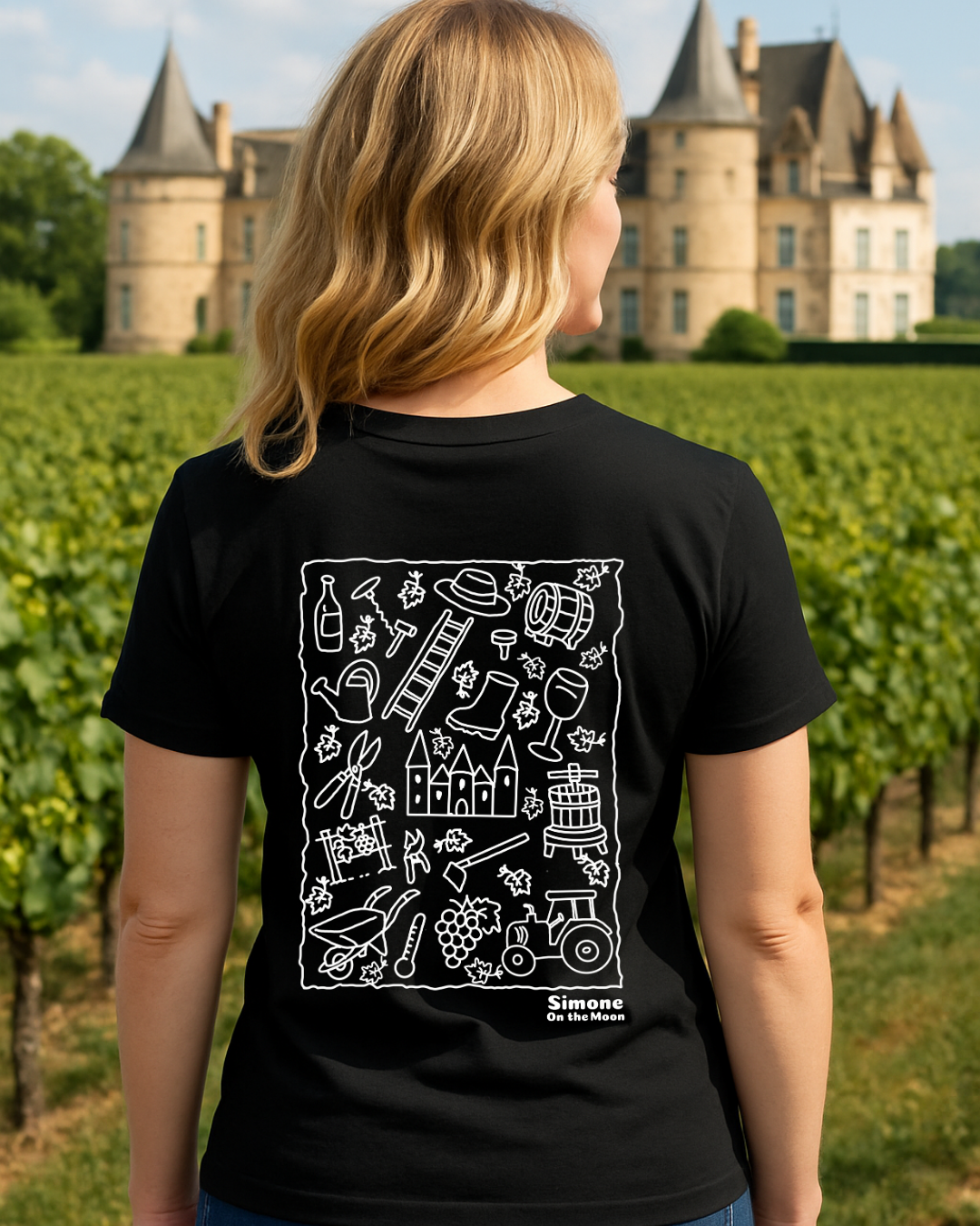 T-shirt Vigneron(ne) — Noir