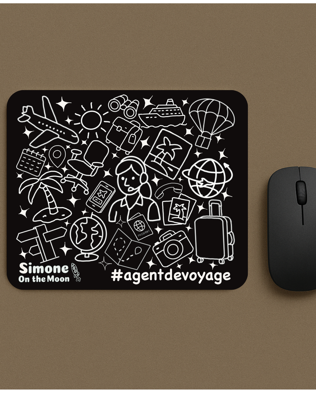 Tapis de souris Agent de voyage