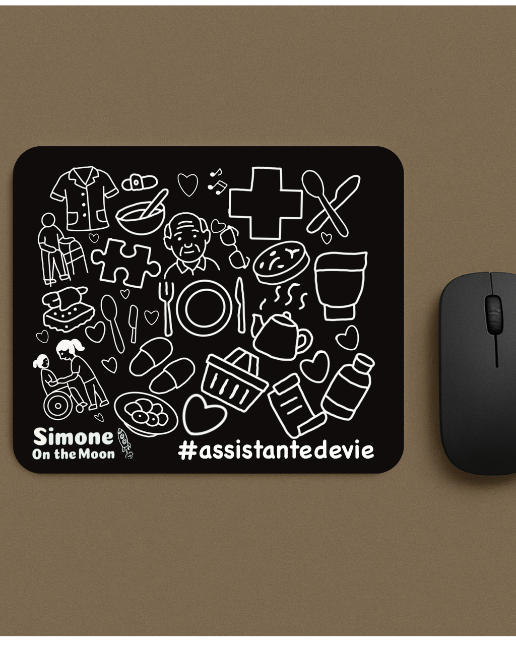 Tapis de souris Assistant(e) de vie