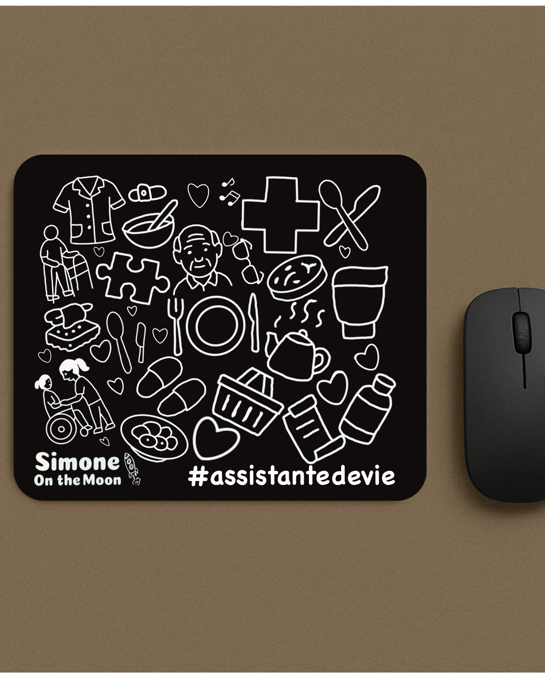 Tapis de souris Assistant(e) de vie