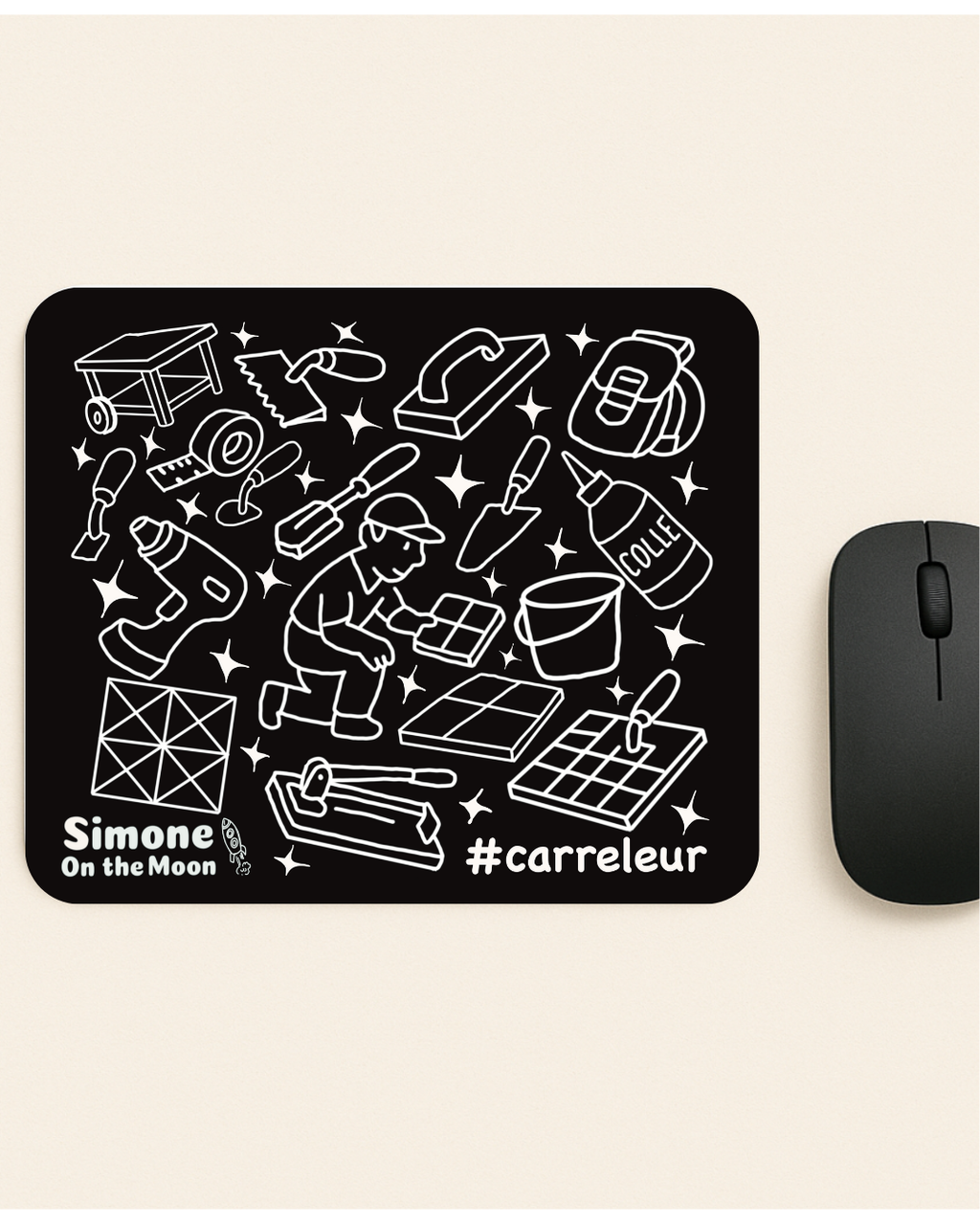 Tapis de souris Carreleur(se)