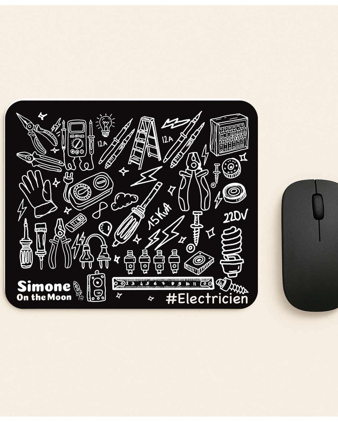 Tapis de souris Électricien(ne)