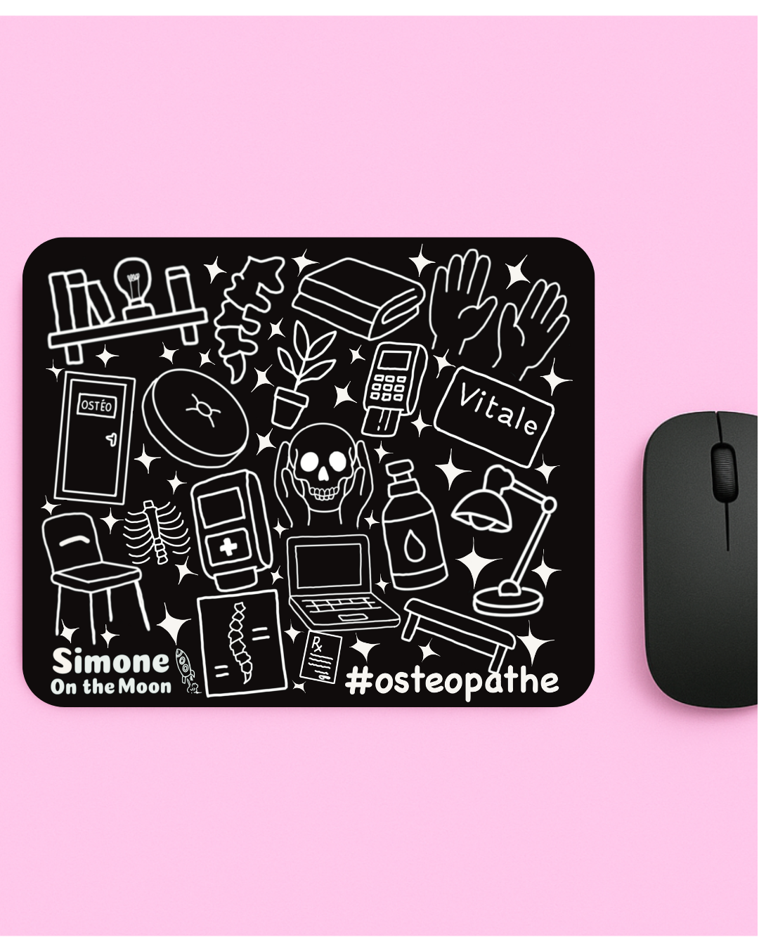 Tapis de souris Ostéopathe