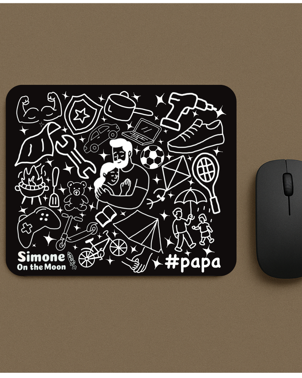 Tapis de souris Papa