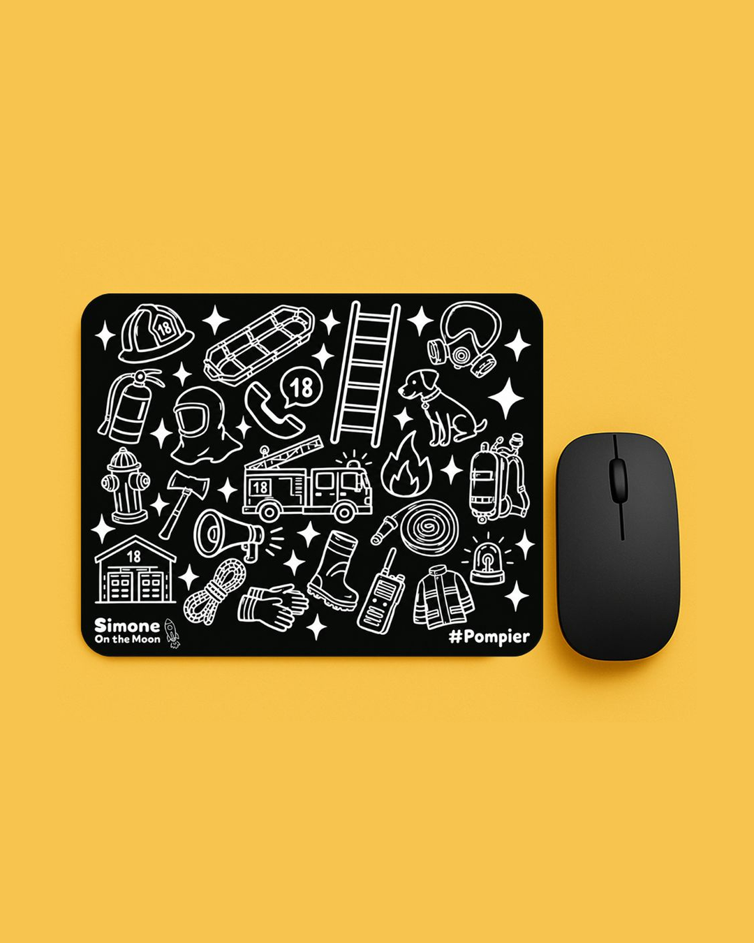 Tapis de souris Pompier(ère)