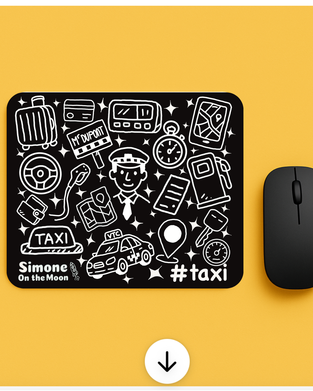Tapis de souris Taxi